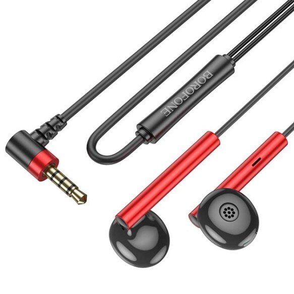 Дротові навушники BOROFONE BM86, червоний Дротові навушники BOROFONE BM86, червоний