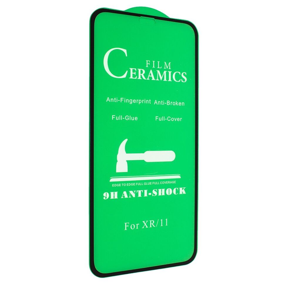 CERAMICS FILM ANTI-SHOCK APPLE iPhone XR | 11 ЧОРНИЙ CERAMICS FILM ANTI-SHOCK APPLE iPhone XR | 11 ЧОРНИЙ