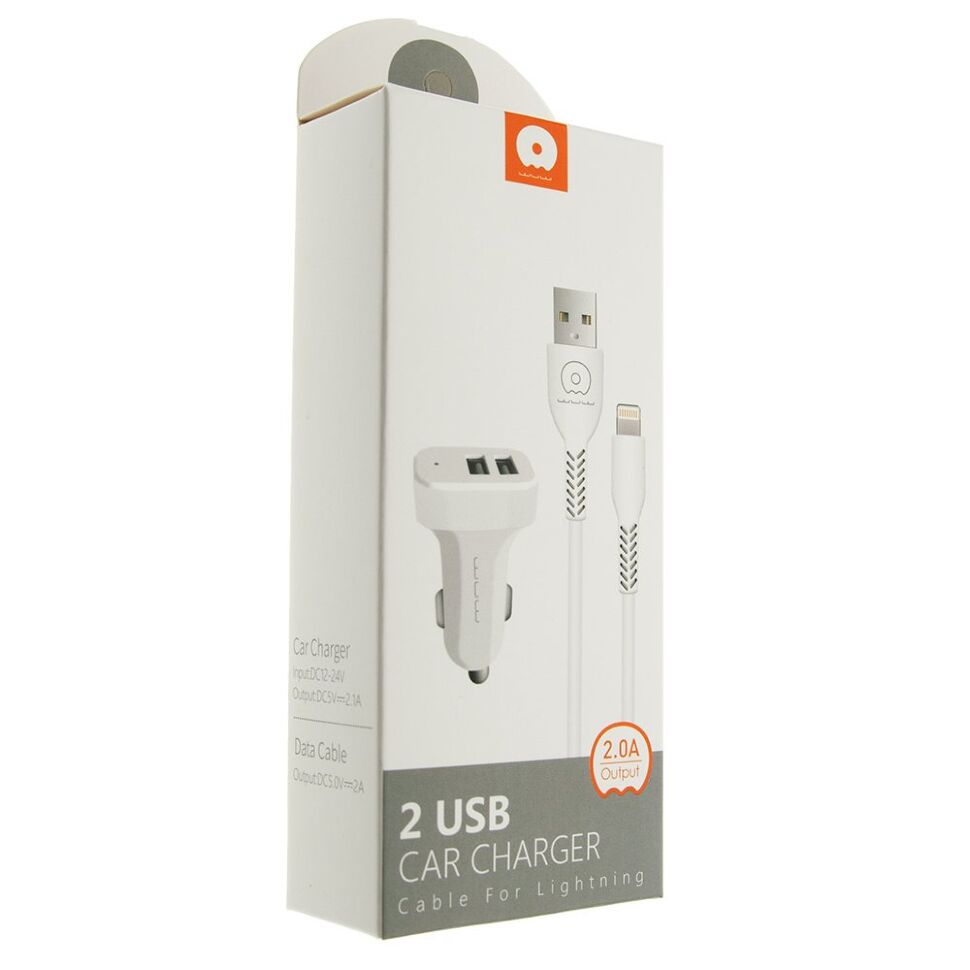 Автомобільний зарядний пристрій WUW T22 2USB 2A + USB Micro БІЛИЙ (70) Автомобільний зарядний пристрій WUW T22 2USB 2A + USB Micro БІЛИЙ (70)