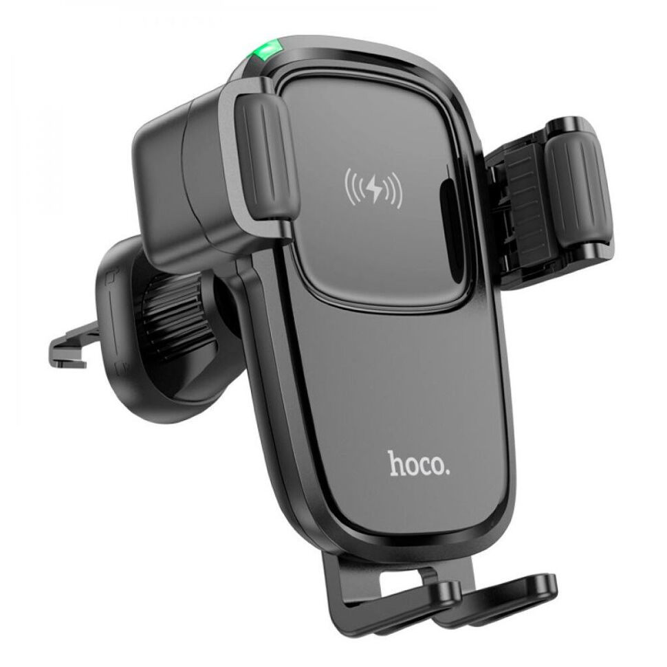 Автомобільний тримач HOCO HW1 PRO бездротова зарядка, чорний