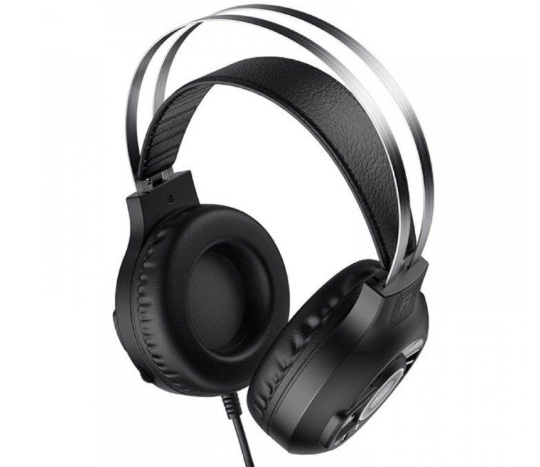 Дротова комп'ютерна гарнiтура HOCO ESD04, чорний