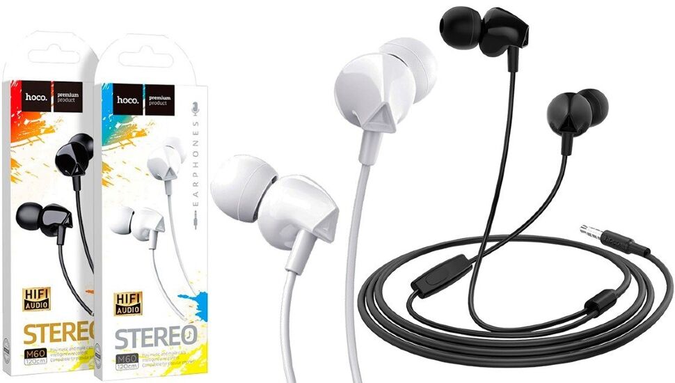 Дротові навушники HOCO M60, чорний