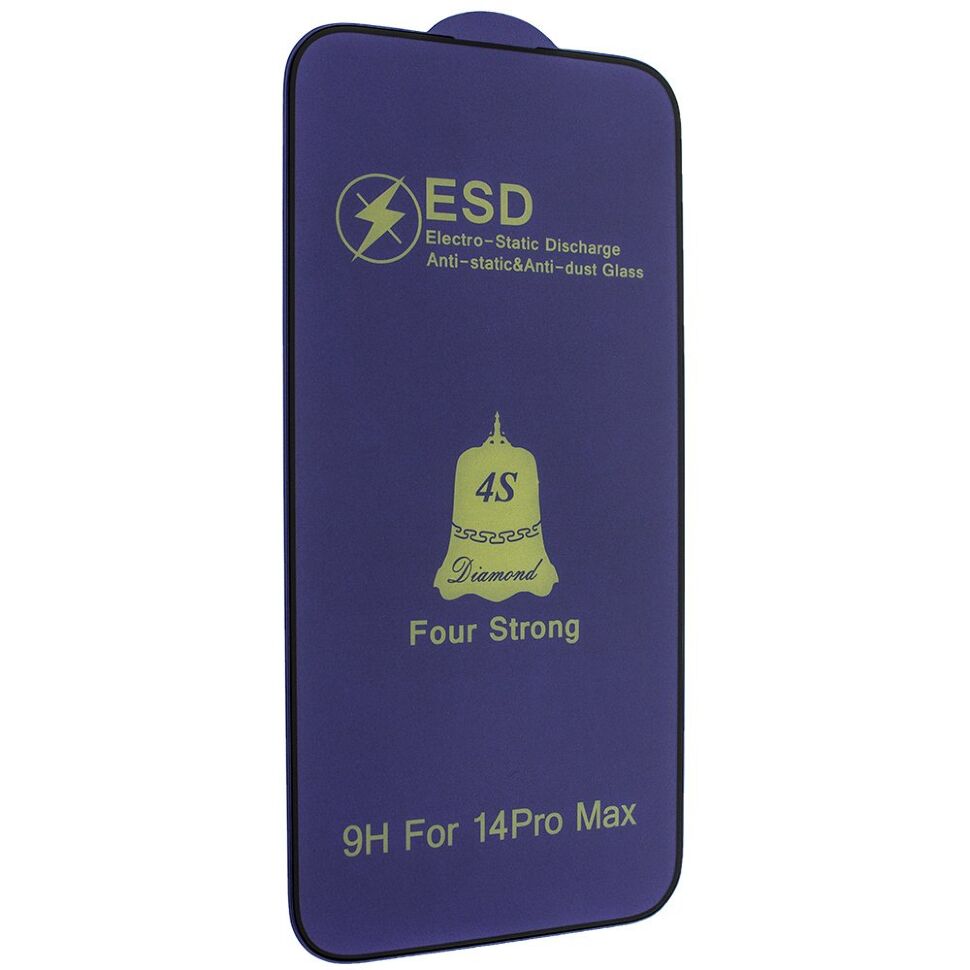 Захисне скло 4S DIAMOND ESD FOUR STRONG APPLE iPhone 14 PRO MAX | 15 PLUS | 16 PLUS