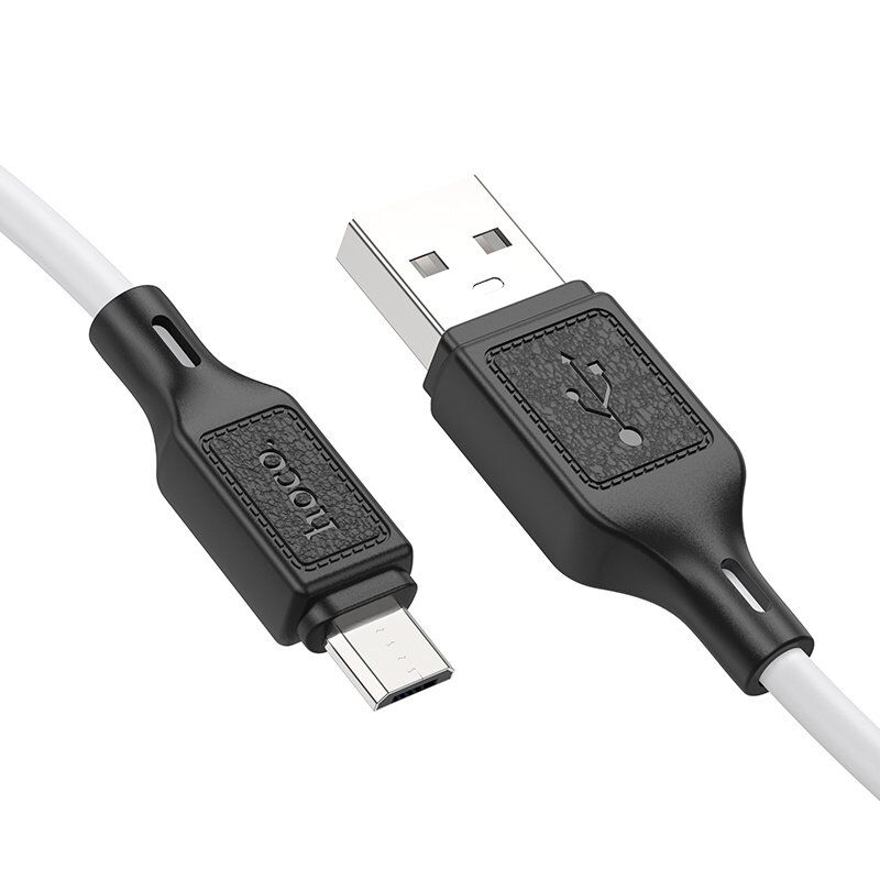 USB кабель HOCO X90 silicone USB - micro USB 1 MЕТР, білий USB кабель HOCO X90 silicone USB - micro USB 1 MЕТР, білий