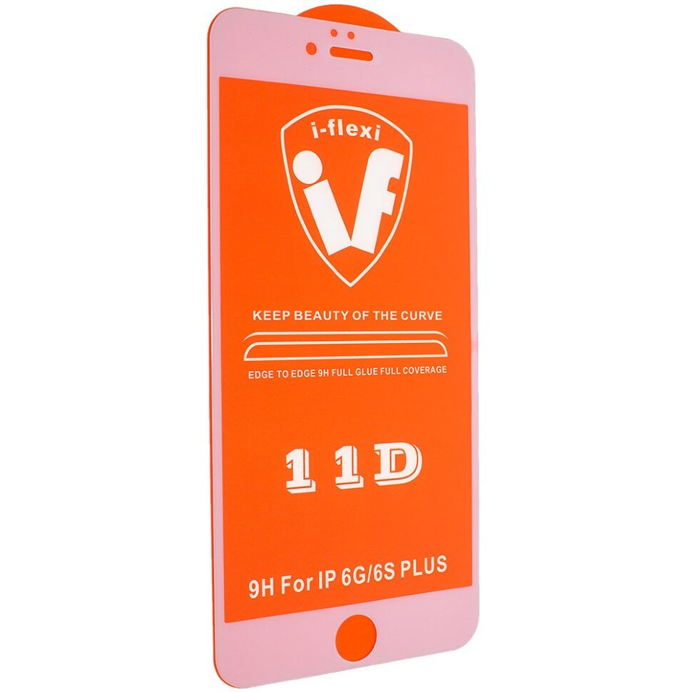 Скло 11D 9H i-flexi FULL GLUE APPLE IPHONE 6 PLUS | 6S PLUS в упаковці БІЛИЙ Скло 11D 9H i-flexi FULL GLUE APPLE IPHONE 6 PLUS | 6S PLUS в упаковці БІЛИЙ