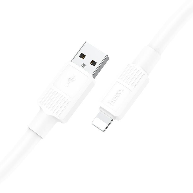 USB кабель HOCO X84 USB - Lightning 1 MЕТР БIЛИЙ