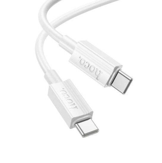 USB-C кабель HOCO X107 Type-C - Type-C 1м, БІЛИЙ