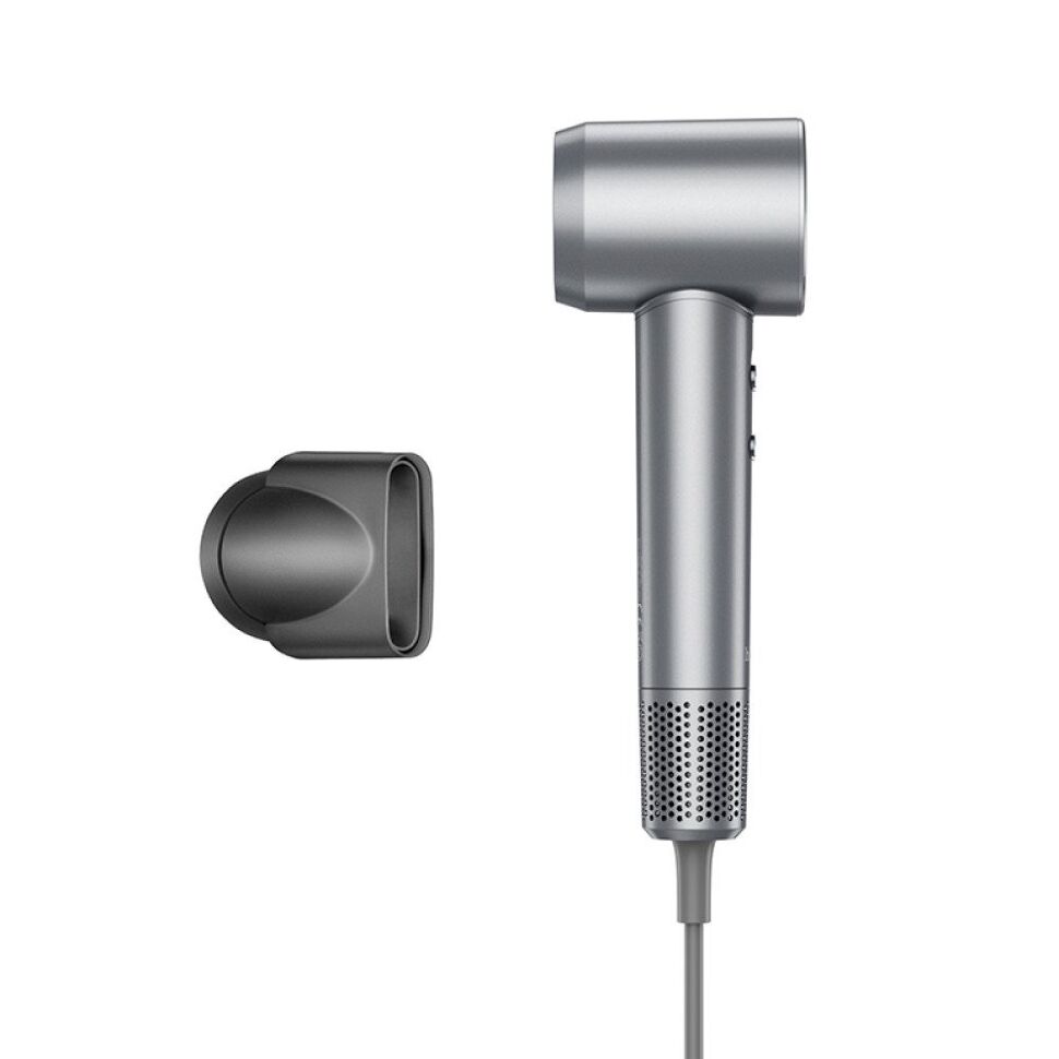 Високошвидкісний фен HOCO HP10 з іонізацією та цифровим дисплеєм, 1600 Вт, СІРИЙ Високошвидкісний фен HOCO HP10 з іонізацією та цифровим дисплеєм, 1600 Вт, СІРИЙ