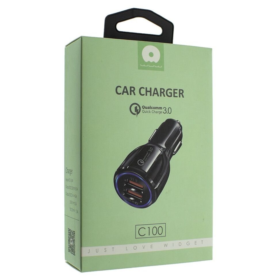 Автомобільний зарядний пристрій WUW C100 2 USB 2.1A QC 3.0 QUICK CHARGING (36) Автомобільний зарядний пристрій WUW C100 2 USB 2.1A QC 3.0 QUICK CHARGING (36)