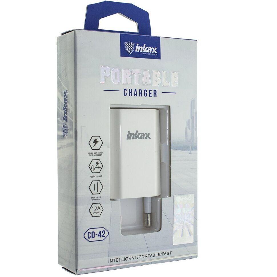 Зарядний пристрій INKAX CD-42 1.2A | 1 USB Зарядний пристрій INKAX CD-42 1.2A | 1 USB
