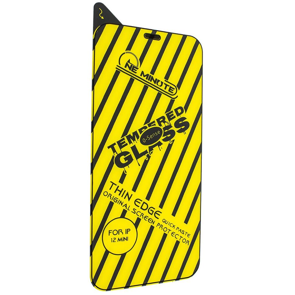 Захисне скло 0-SENSE для APPLE IPHONE 12 mini 5,4" ЧОРНЕ Захисне скло 0-SENSE для APPLE IPHONE 12 mini 5,4" ЧОРНЕ