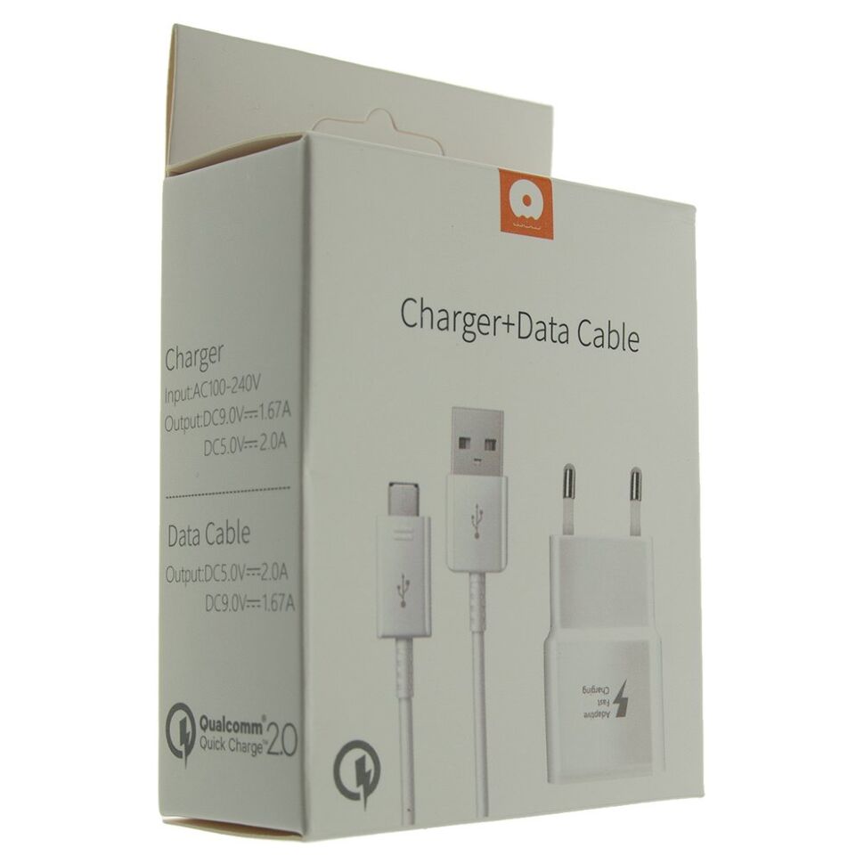 Мережевий зарядний пристрій WUW T19 + USB Micro FAST CHARGER 2000 mA