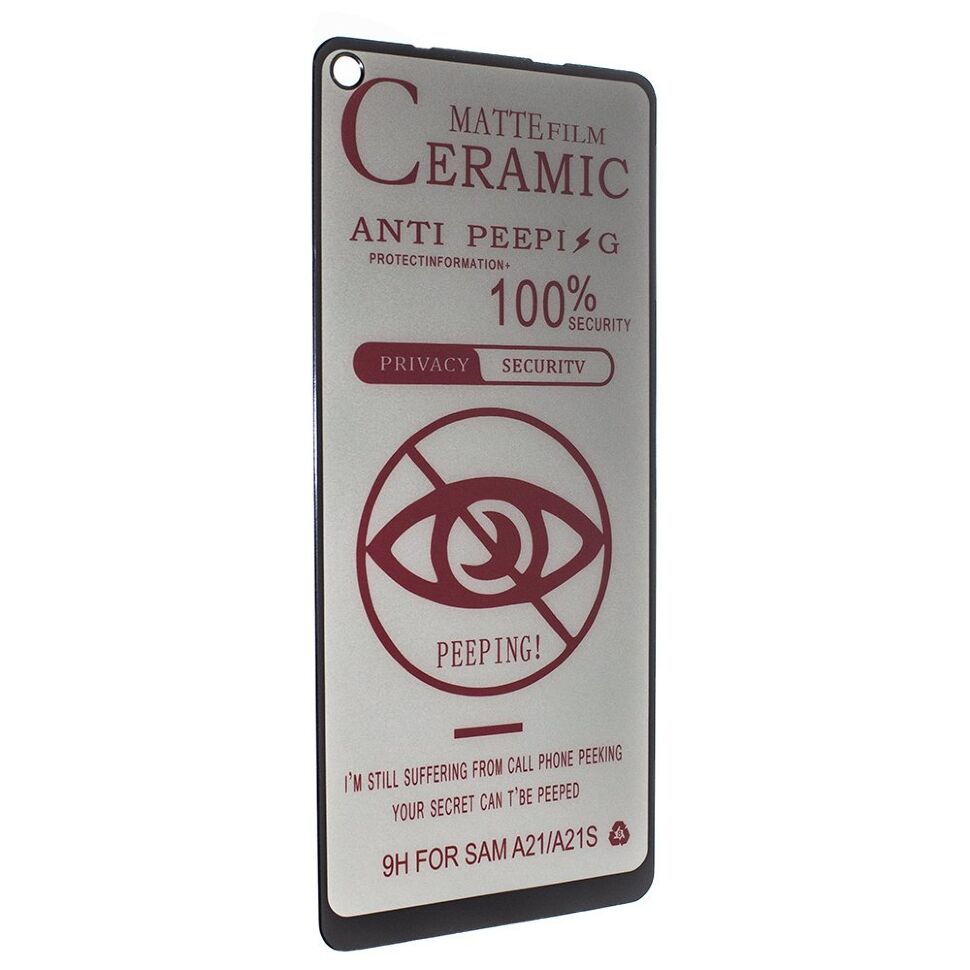 CERAMICS FILM PRIVACY МАТОВЕ SAMSUNG A217 Galaxy A21S (2020) ЧОРНИЙ
