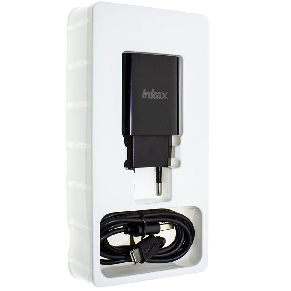 Зарядний пристрій INKAX CD-46 2.4A + USB кабель TYPE-C Зарядний пристрій INKAX CD-46 2.4A + USB кабель TYPE-C