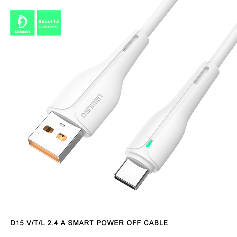 Кабель USB Denmen D15T USB - Type-C (2.4A) OD4.0мм Кабель USB Denmen D15T USB - Type-C (2.4A) OD4.0мм