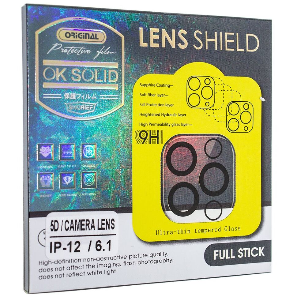 Захисне скло для камери 5D CAMERA LENS SHIELD APPLE IPHONE 12 6,1"
