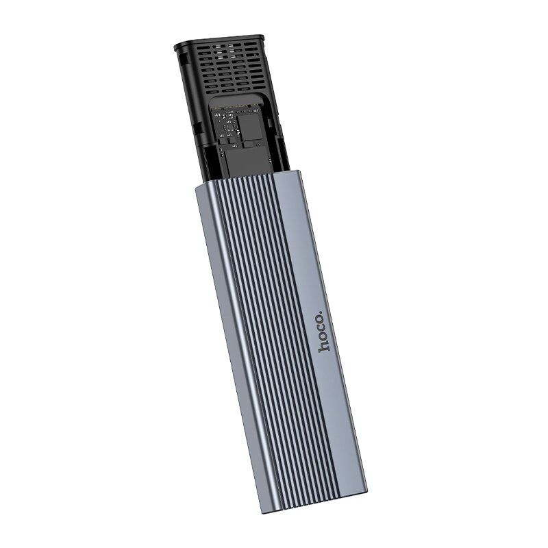Кишеня для жорстких дисків HOCO HB47A M.2 SSD USB 3.2 / 10Gbps / max 4TB, сірий Кишеня для жорстких дисків HOCO HB47A M.2 SSD USB 3.2 / 10Gbps / max 4TB, сірий