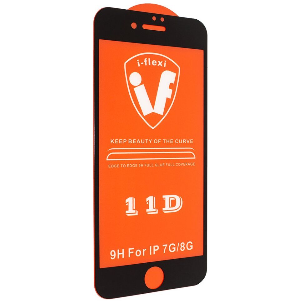 Скло 11D 9H i-flexi FULL GLUE APPLE IPHONE 7 | 8 в упаковці ЧОРНИЙ Скло 11D 9H i-flexi FULL GLUE APPLE IPHONE 7 | 8 в упаковці ЧОРНИЙ