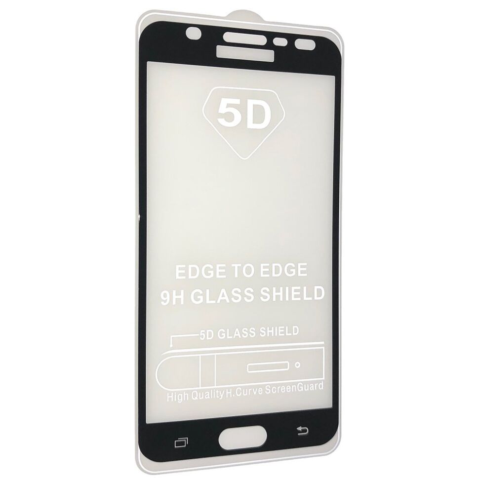 Скло 5D FULL GLUE TRIPLEX SAMSUNG J710 Galaxy J7 (2016) ЧОРНИЙ тех. пак.