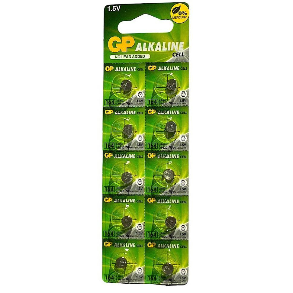 Батарейка лужна GP 164 LR60, LR620 1.5V 10 штук