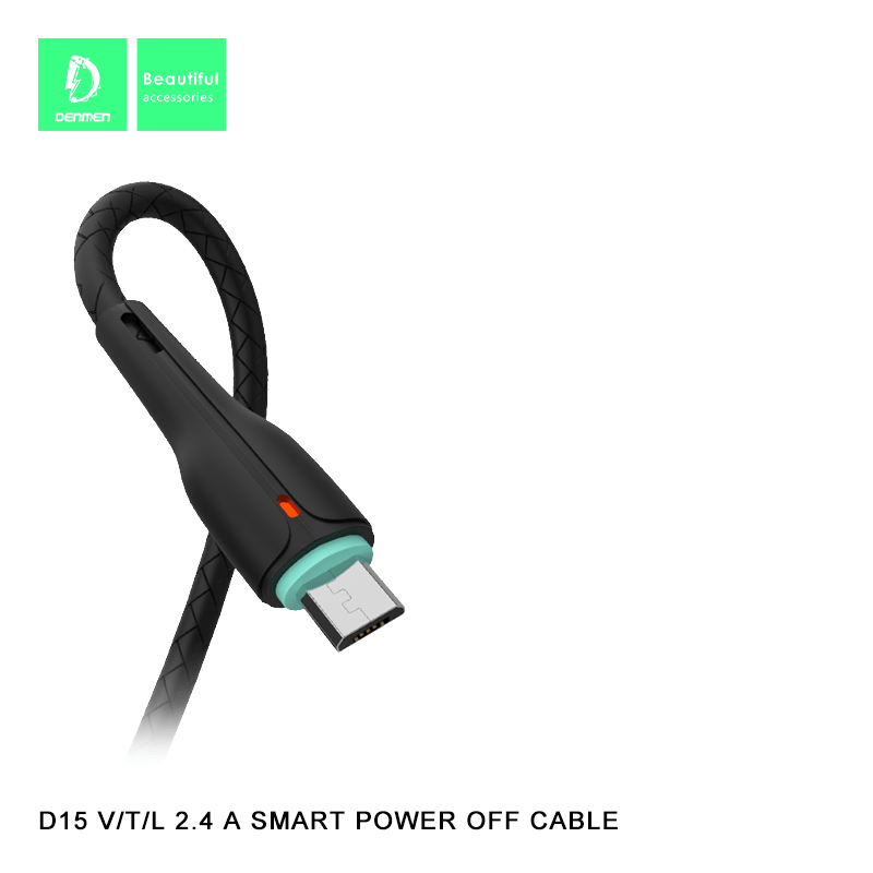 Кабель USB Denmen D15V USB - micro USB (2.4A) OD4.0мм Кабель USB Denmen D15V USB - micro USB (2.4A) OD4.0мм