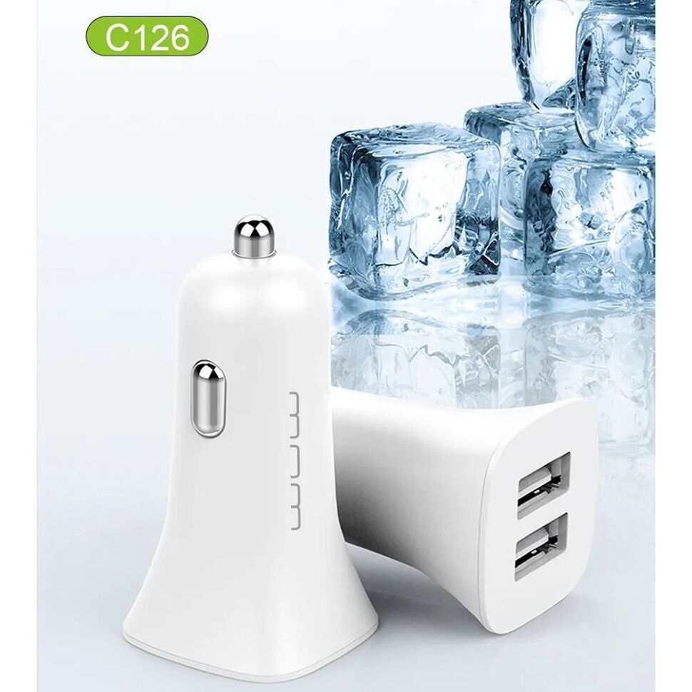 Автомобільний зарядний пристрій WUW C126 2 USB 2.1A FAST CHARGING Автомобільний зарядний пристрій WUW C126 2 USB 2.1A FAST CHARGING