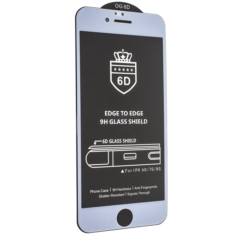 Захисне скло 6D для APPLE IPHONE 6 | 6S БІЛИЙ Захисне скло 6D для APPLE IPHONE 6 | 6S БІЛИЙ
