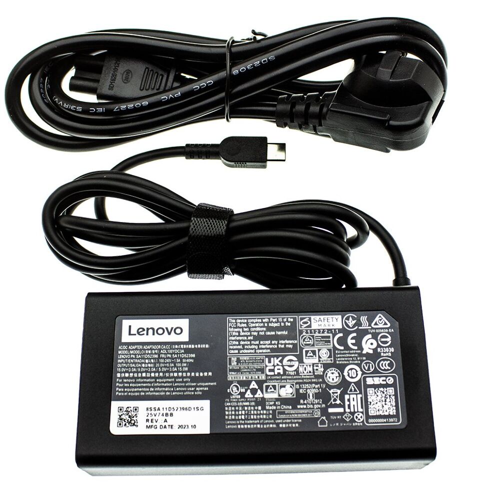 Блок питания для ноутбука Lenovo 100W 20V 5A (USB-C)