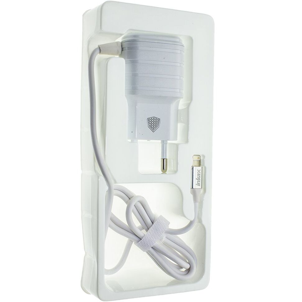 Мережевий зарядний пристрій INKAX CD-09 2.1A LIGHTNING Мережевий зарядний пристрій INKAX CD-09 2.1A LIGHTNING