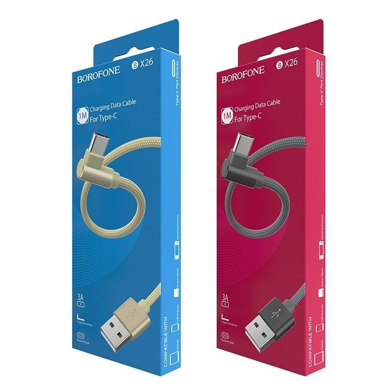 USB кабель BOROFONE BX26 Express charging data USB - Type-C СІРИЙ USB кабель BOROFONE BX26 Express charging data USB - Type-C СІРИЙ