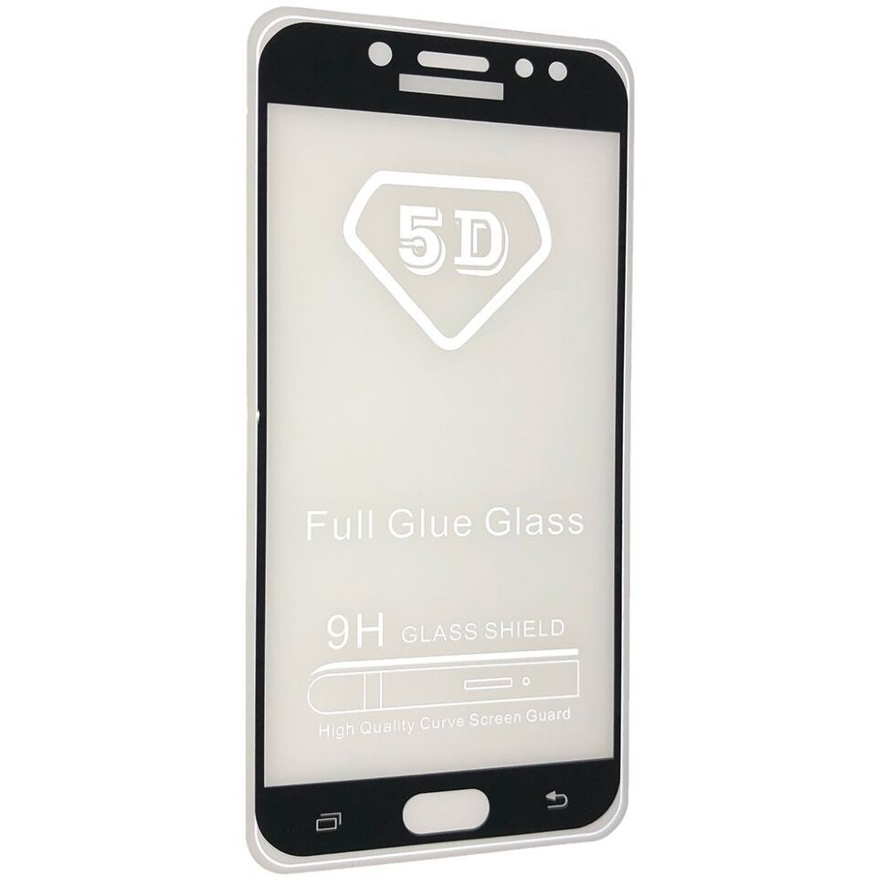 Скло 5D FULL GLUE TRIPLEX SAMSUNG J730 Galaxy J7 (2017) ЧОРНИЙ тех. пак.