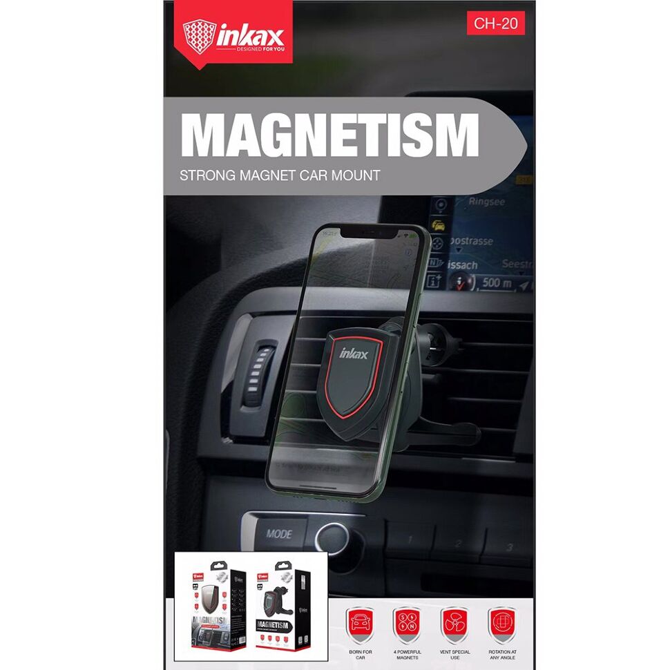 Магнітний автомобільний тримач INKAX CH-20 Магнітний автомобільний тримач INKAX CH-20