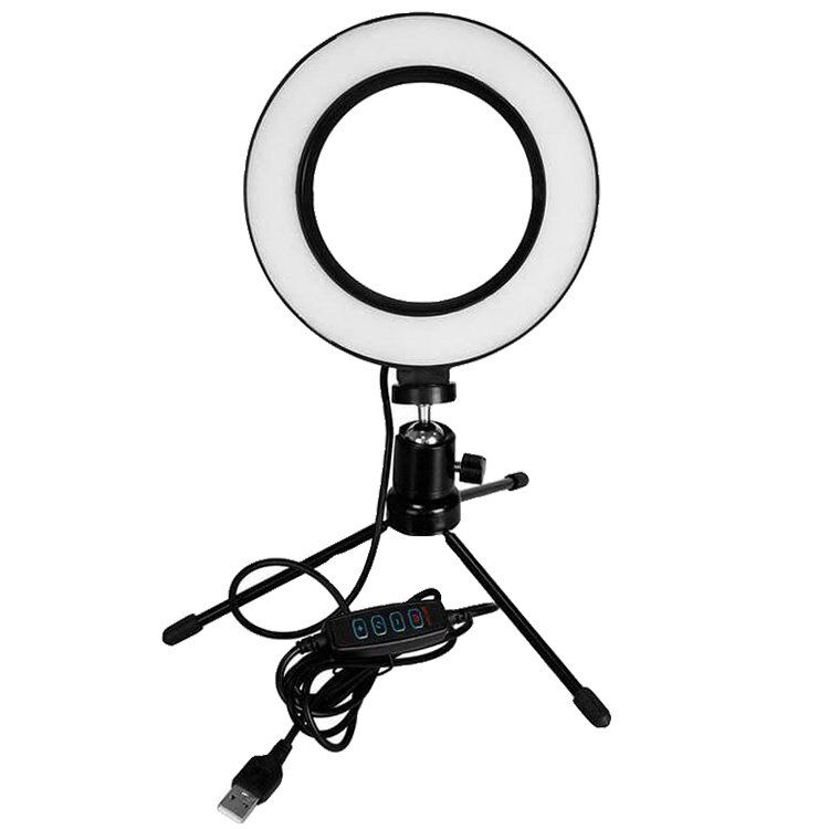 Селфі лампа кільце LiveStream 16см з триногою, без тримача Селфі лампа кільце LiveStream 16см з триногою, без тримача