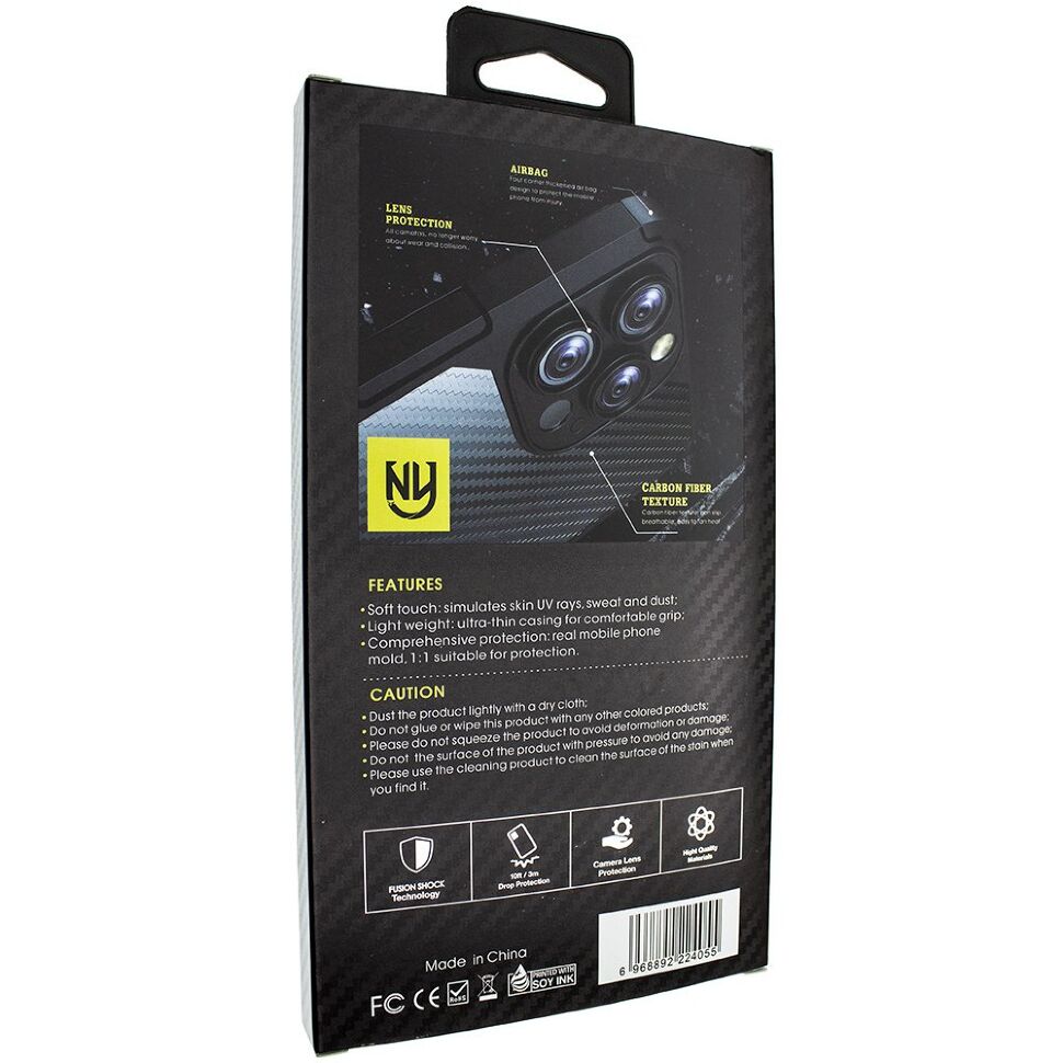 Силіконова протиударна карбонова накладка APPLE IPHONE 13 6,1" Силіконова протиударна карбонова накладка APPLE IPHONE 13 6,1"