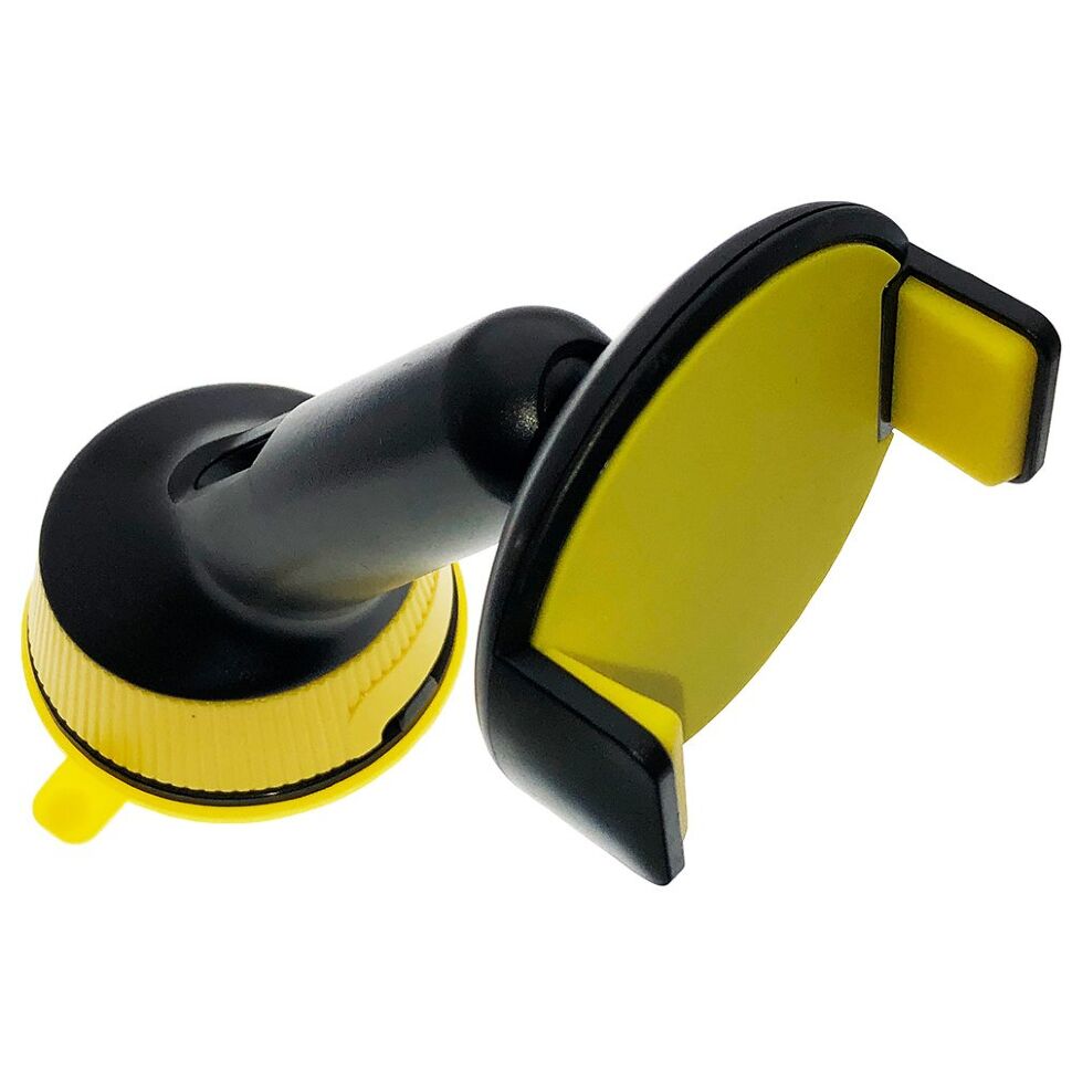 Автомобільний тримач JHD-108 на лобове скло чорно-жовтий Автомобільний тримач JHD-108 на лобове скло чорно-жовтий