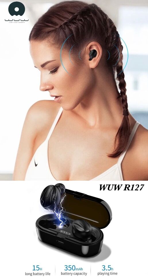 Бездротові навушники WUW R127 TWS Wireless earbuds Бездротові навушники WUW R127 TWS Wireless earbuds