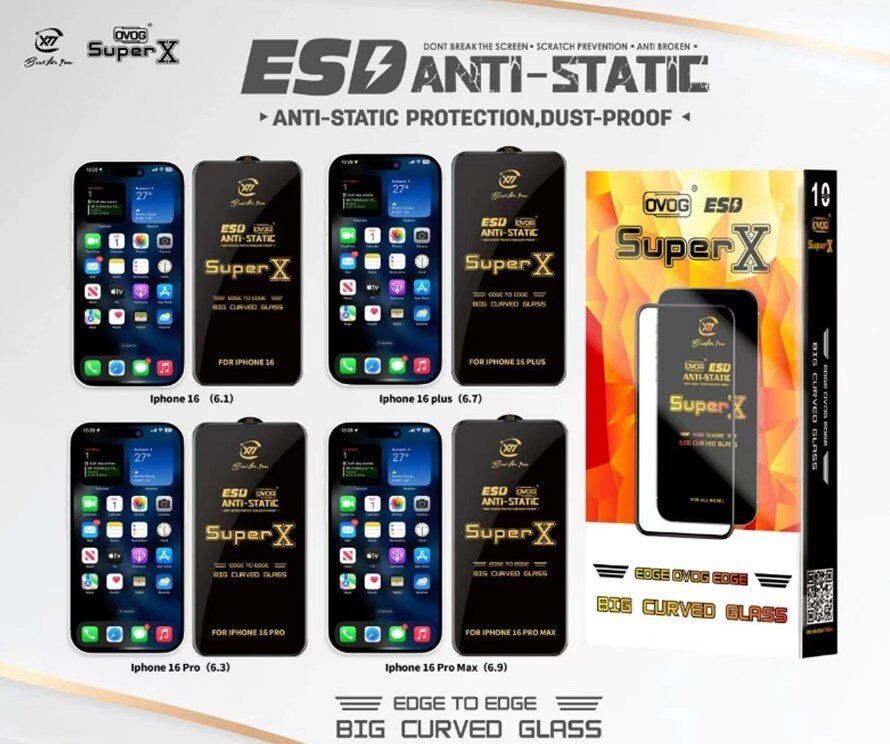 Захисне скло ESD SUPER X APPLE iPhone 15 PLUS | 14 PRO MAX | 16 PLUS