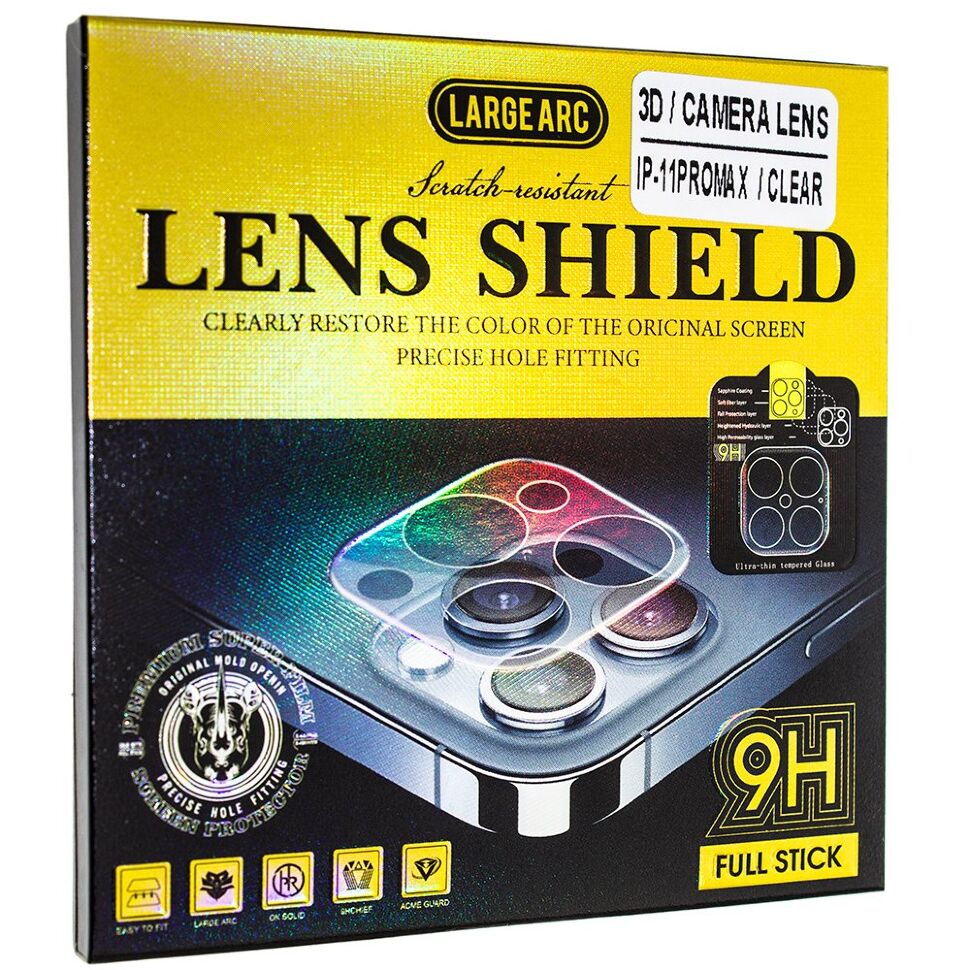 Захисне скло для камери 3D CAMERA LENS SHIELD APPLE IPHONE 11 PRO MAX | APPLE iPhone 11 PRO прозоре