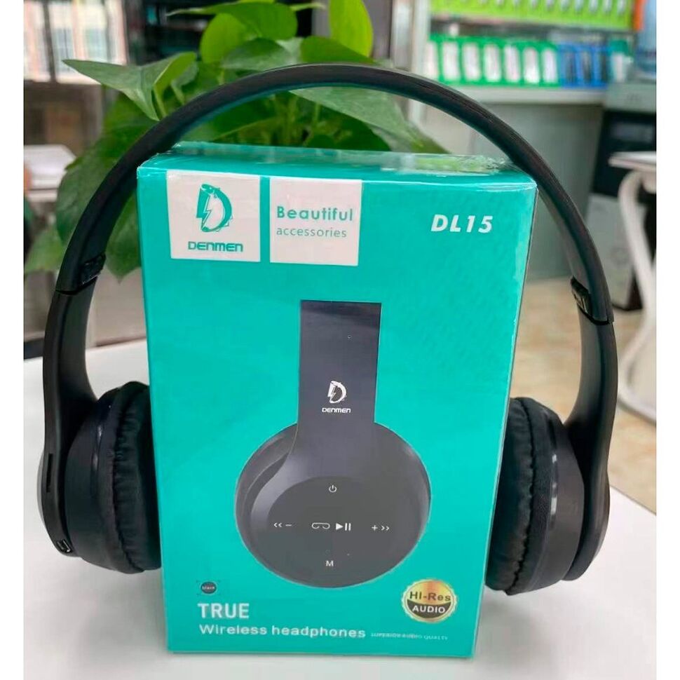 Бездротова гарнітура DENMEN DL15 ЧОРНІЙ Бездротова гарнітура DENMEN DL15 ЧОРНІЙ