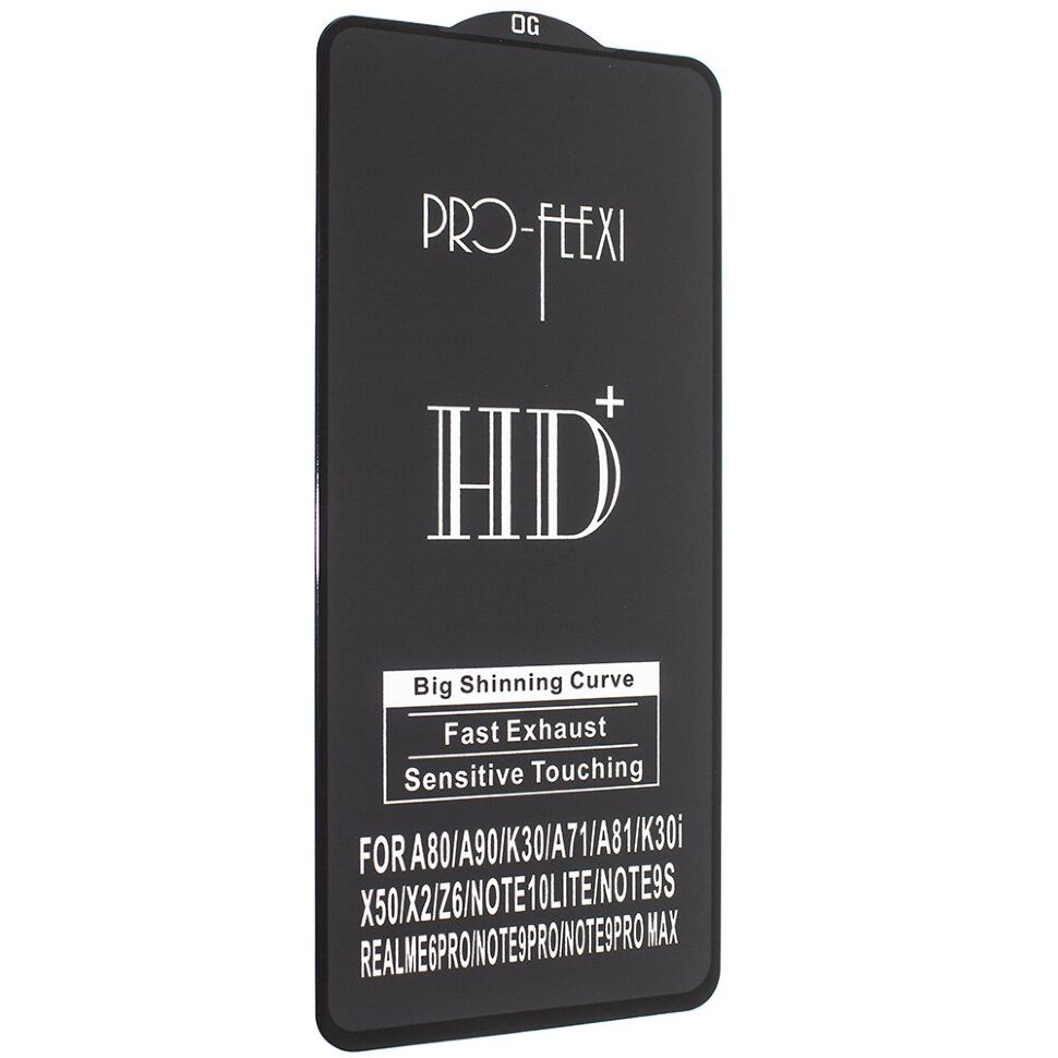 Захисне скло PRO-FLEXI HD+ XIAOMI Redmi Note 9 2020 ЧОРНИЙ