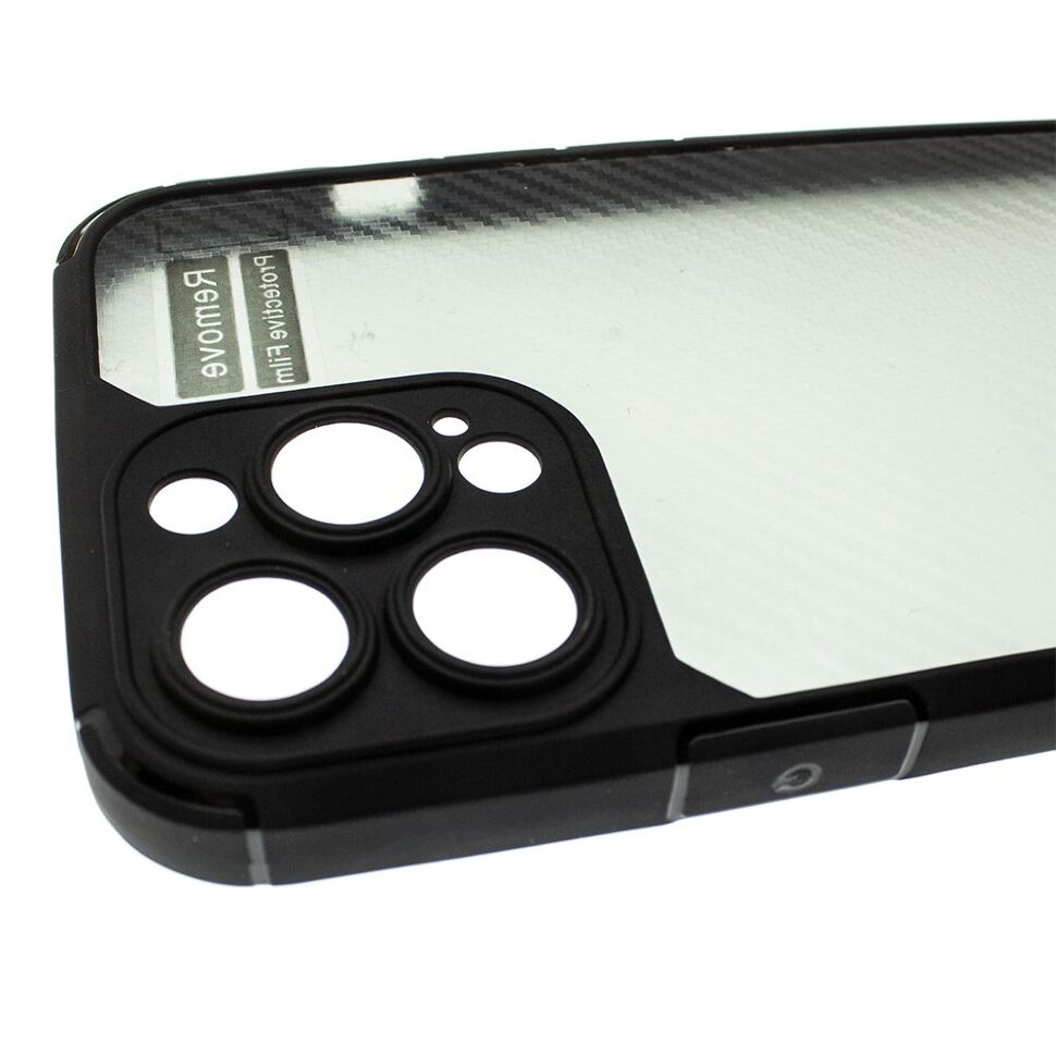 Силіконова протиударна карбонова накладка APPLE IPHONE 13 PRO MAX 6,7" Силіконова протиударна карбонова накладка APPLE IPHONE 13 PRO MAX 6,7"