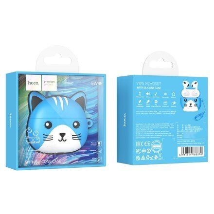 Бездротові навушники HOCO EW46, DODGE CAT, синій Бездротові навушники HOCO EW46, DODGE CAT, синій