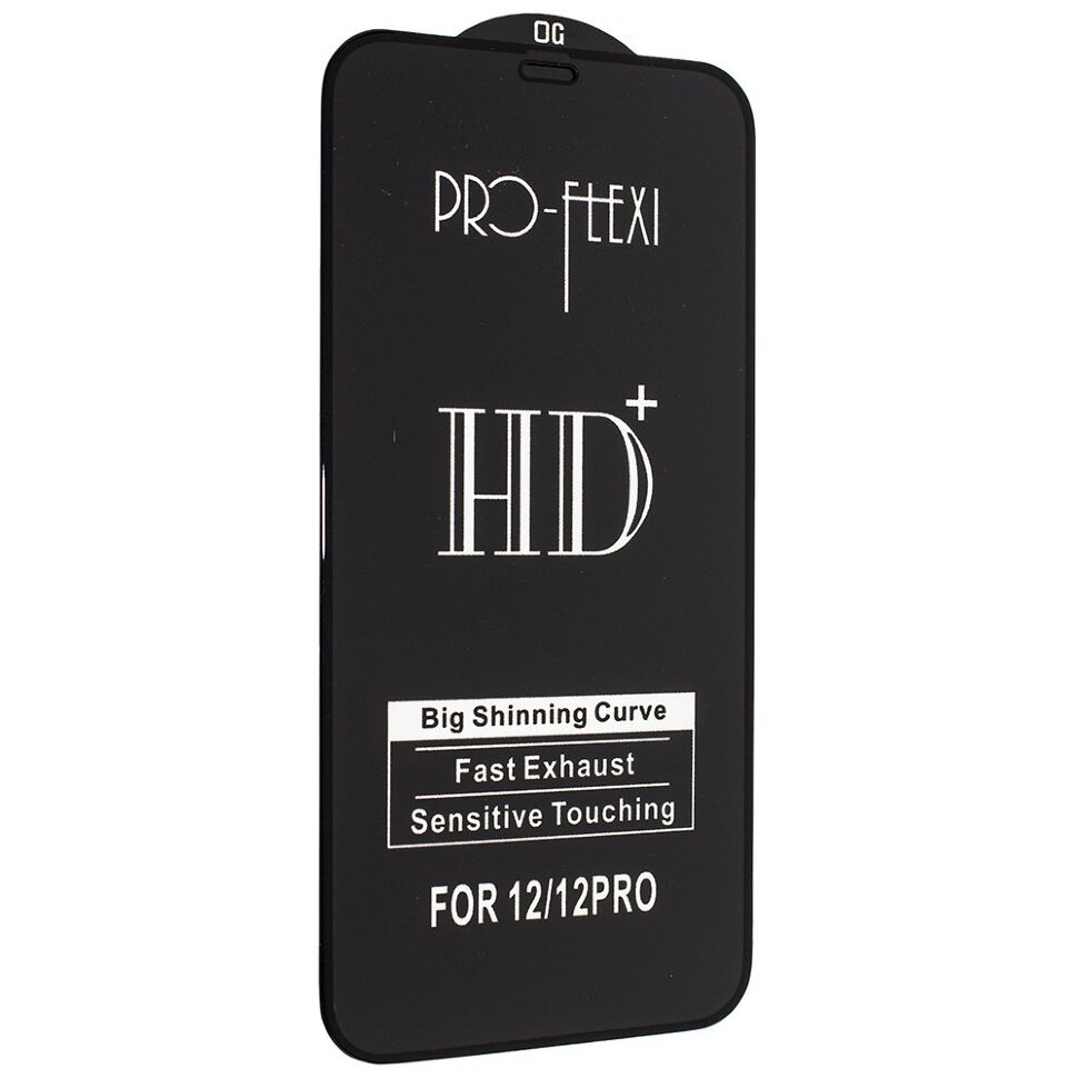 Захисне скло PRO-FLEXI HD+ APPLE IPHONE 12 PRO 6,1" ЧОРНИЙ Захисне скло PRO-FLEXI HD+ APPLE IPHONE 12 PRO 6,1" ЧОРНИЙ