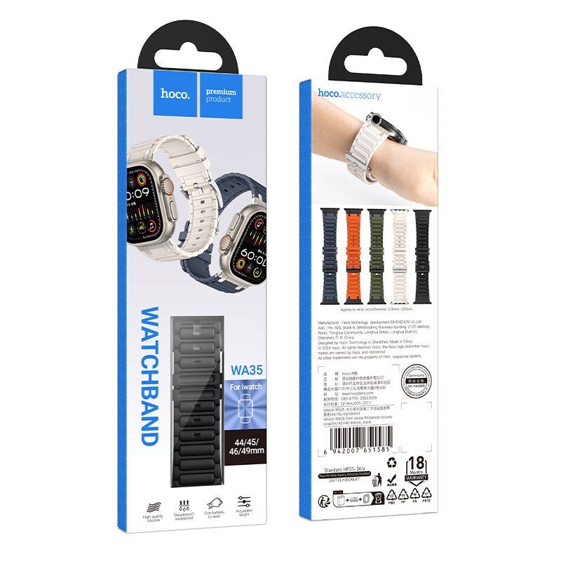 Ремінець HOCO WA35 для APPLE WATCH 42мм | 44мм | 45мм | 49мм Ремінець HOCO WA35 для APPLE WATCH 42мм | 44мм | 45мм | 49мм