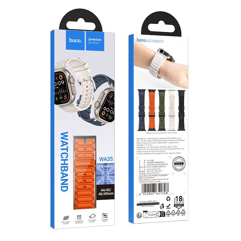 Ремінець HOCO WA35 для APPLE WATCH 42мм | 44мм | 45мм | 49мм Ремінець HOCO WA35 для APPLE WATCH 42мм | 44мм | 45мм | 49мм
