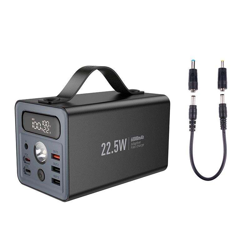 Універсальна мобільна батарея (УМБ) HOCO J138 Distant PD 20W + QC 3.0 22.5W 60000 mAh, чорний Універсальна мобільна батарея (УМБ) HOCO J138 Distant PD 20W + QC 3.0 22.5W 60000 mAh, чорний