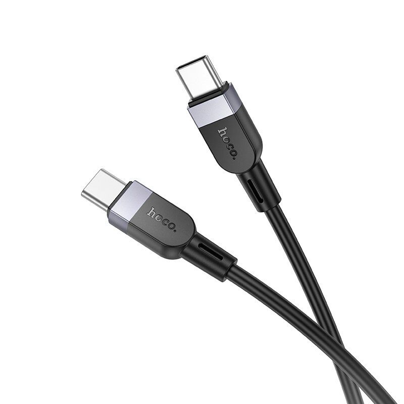 USB-C кабель HOCO X109 Type-C - Type-C SILICONE 60W, 2 метри, чорний