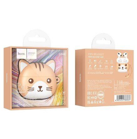Бездротові навушники HOCO EW46, KHAKI CAT, коричневий Бездротові навушники HOCO EW46, KHAKI CAT, коричневий