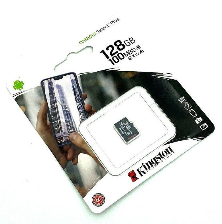 Карта пам'яті micro 128Gb Kingston Canvas Select Plus 10 A1 SDXC UHS-1 (R-100MB/s) Карта пам'яті micro 128Gb Kingston Canvas Select Plus 10 A1 SDXC UHS-1 (R-100MB/s)