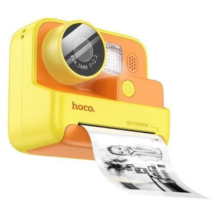 ФОТО КАМЕРА HOCO DV200 Dual lens children printing camera ЖОВТИЙ